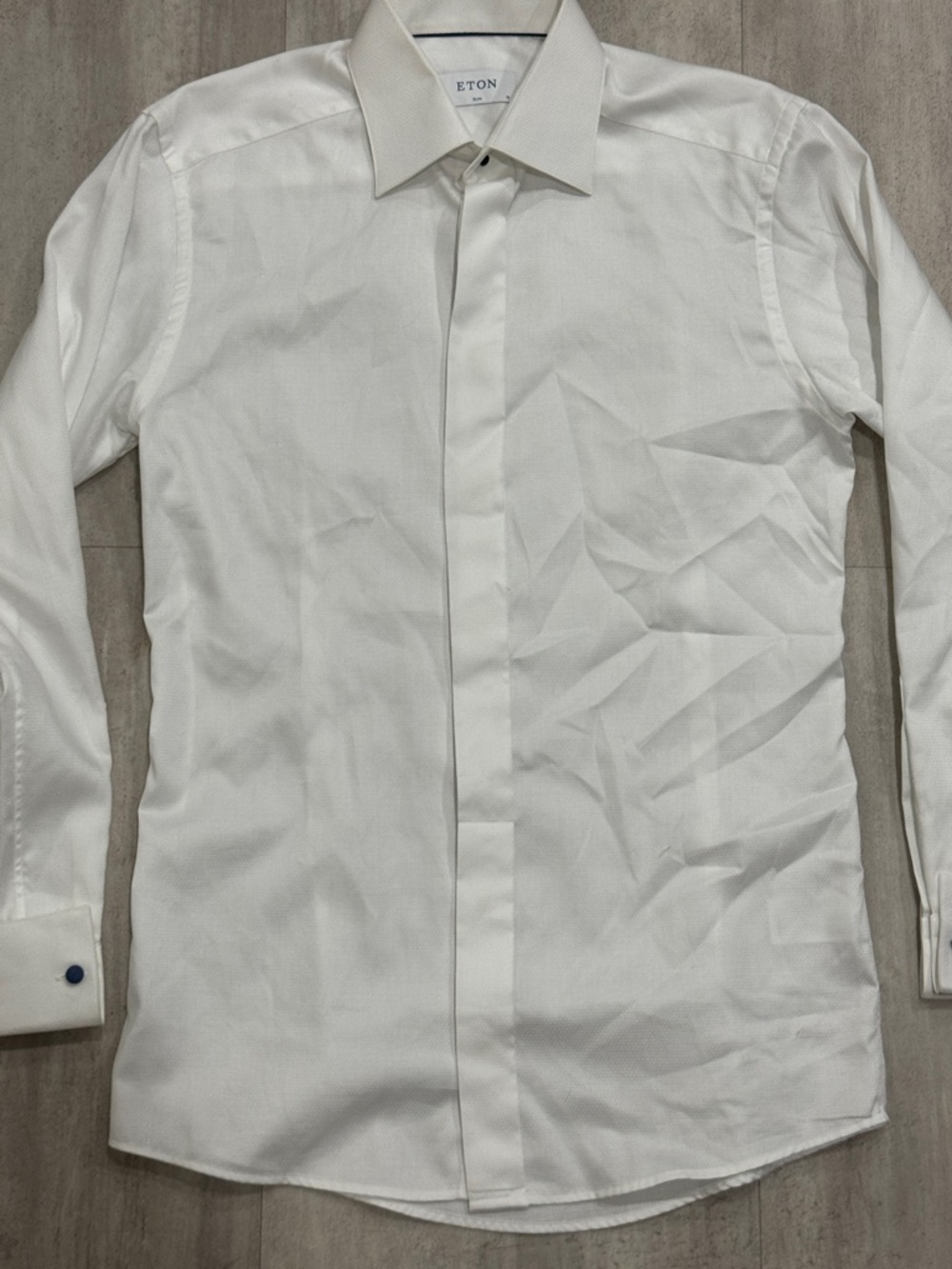 Eton White Dress Shirt with Subtle Texture